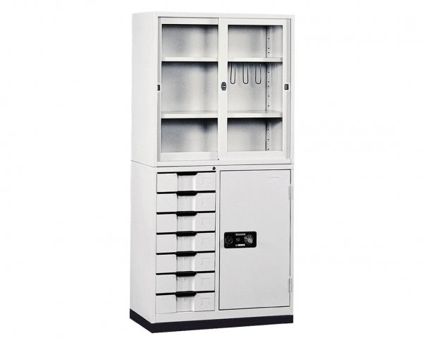 3*6邊七屜公文櫃(玻璃直框)