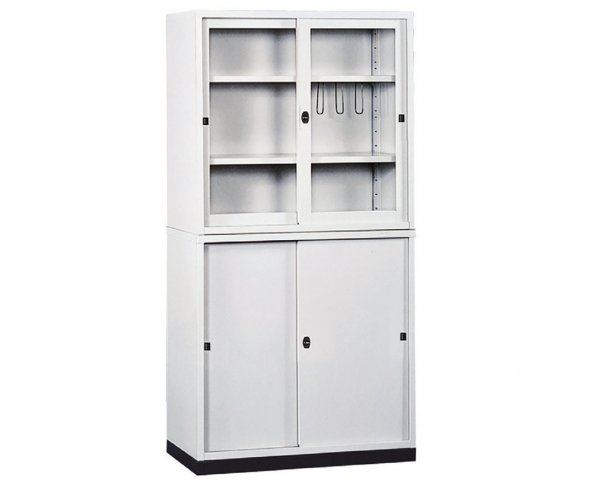 3*6拉門公文櫃(玻璃直框)