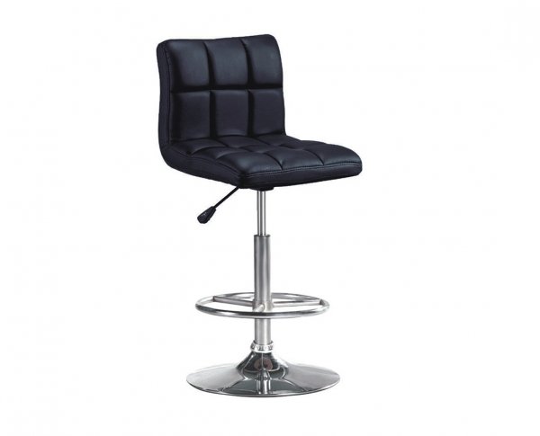 方格黑皮吧檯椅(3013)